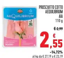 Conad Prosciutto cotto aequilibrium AIA offerta