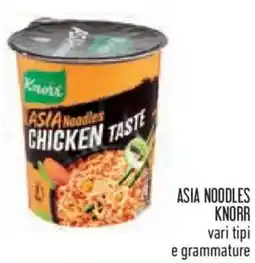 Conad Asia noodles KNORR vari tipi e grammature offerta