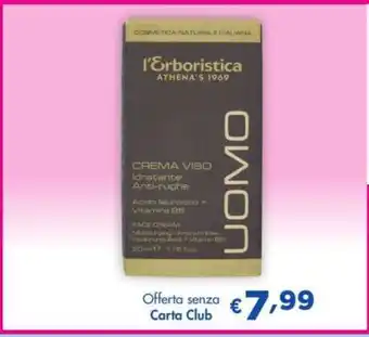 Acqua & Sapone l'Erboristica UOMO Crema Viso offerta