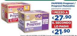 Acqua & Sapone PAMPERS Progressi Progressi Mutandino offerta