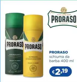 Acqua & Sapone PRORASO schiuma da barba 400 ml offerta