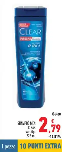 Conad Shampoo men CLEAR offerta