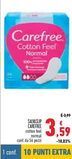 Conad Salvaslip carefree cotton feel normal offerta