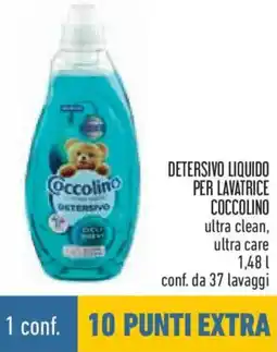 Conad Detersivo liquido per lavatrice coccolino ultra clean, ultra care offerta