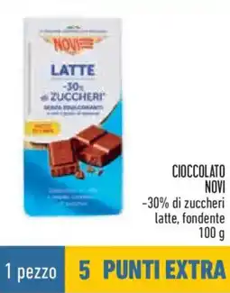 Conad Cioccolato novi, 30% di zuccheri latte, fondente offerta