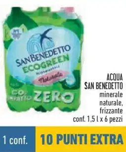 Conad Acqua san benedetto minerale naturale, frizzante offerta