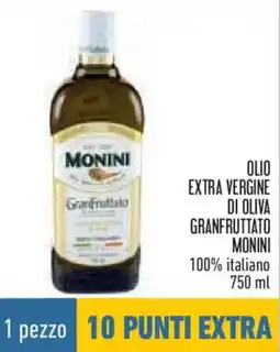 Conad Olio extra vergine di oliva granfruttato MONINI offerta