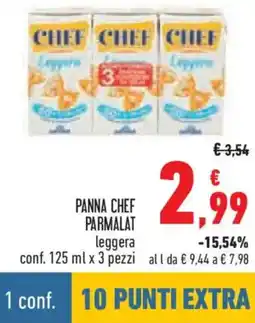 Conad Panna chef parmalat leggera offerta