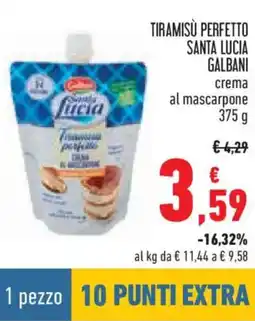 Conad Tiramisu perfetto santa lucia galbani crema al mascarpone offerta