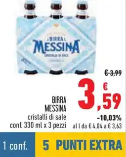 Conad Birra messina cristalli di sale offerta