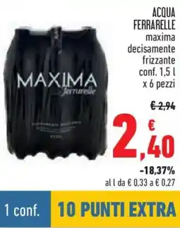 Conad Ferrarelle maxima decisamente frizzante offerta