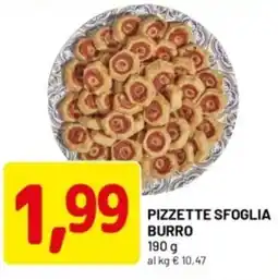 DPiù Pizzette sfoglia burro offerta