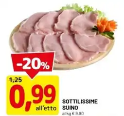 DPiù Sottilissime suino offerta