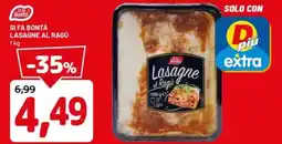 DPiù Si fa bontà lasagne al ragù offerta
