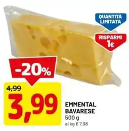 DPiù Emmental bavarese offerta