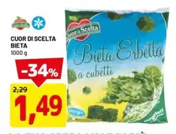 DPiù Cuor di scelta bieta offerta