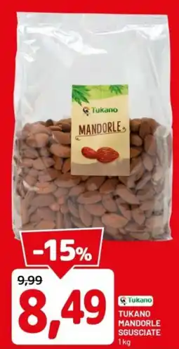 DPiù Tukano mandorle sgusciate offerta
