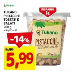 DPiù Tukano pistacchi tostati e salati offerta