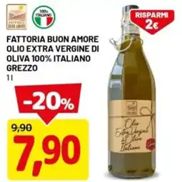 DPiù Fattoria buon amore olio extra vergine di oliva 100% italiano grezzo offerta