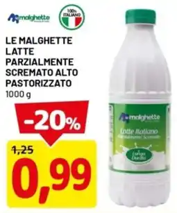 DPiù Le malghette parzialmente scremato alto pastorizzato offerta
