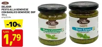 DPiù Delidor pesto alla genovese con basilico genovese dop offerta