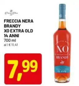 DPiù Freccia nera brandy xo extra old 14 anni offerta