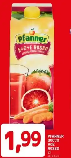 DPiù Pfanner succo ace rosso offerta