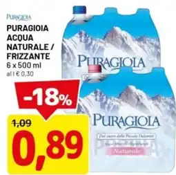 DPiù Puragioia acqua naturale / frizzante offerta