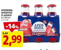 DPiù Apersoda aperitivo classico offerta