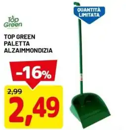 DPiù Top green paletta alzaimmondizia offerta