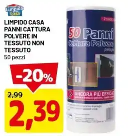 DPiù Limpido casa panni cattura polvere in tessuto non tessuto offerta