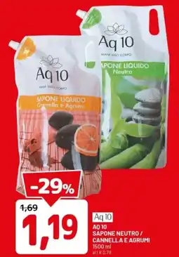 DPiù Aq 10 sapone neutro / cannella e agrumi offerta