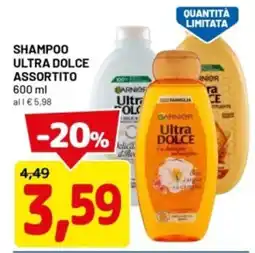 DPiù Shampoo ultra dolce offerta