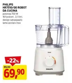 DPiù PHILIPS HR7310/00 ROBOT DA CUCINA offerta