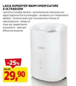 DPiù Laica humidifier warm umidificatore a ultrasuoni offerta