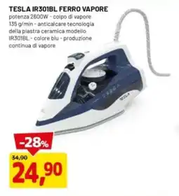 DPiù TESLA IR301BL FERRO VAPORE offerta