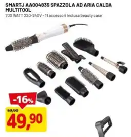 DPiù SMARTJ AA004835 SPAZZOLA AD ARIA CALDA MULTITOOL offerta