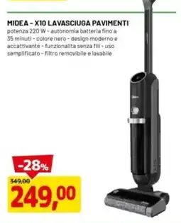 DPiù Midea - X10 lavasciuga pavimenti offerta