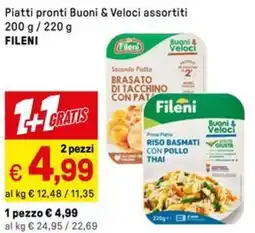 Iper La Grande Piatti pronti Buoni & Veloci FILENI offerta