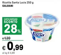 Iper La Grande Ricotta Santa Lucia GALBANI offerta