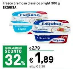 Iper La Grande Fresco cremoso classico o light EXQUISA offerta