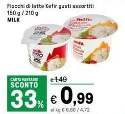 Iper La Grande Fiocchi di latte Kefir MILK offerta