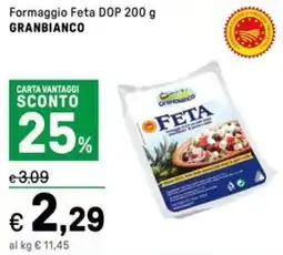 Iper La Grande Formaggio Feta DOP GRANBIANCO offerta