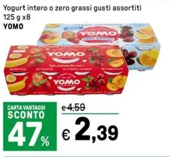 Iper La Grande Yogurt intero o zero grassi YOMO offerta