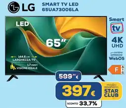 Euronics LG SMART TV LED 65UA73006LA offerta
