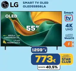 Euronics LG SMART TV OLED OLED55B56LA offerta