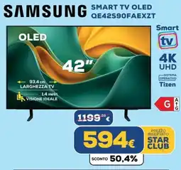 Euronics SAMSUNG SMART TV OLED QE42S90FAEXZT offerta