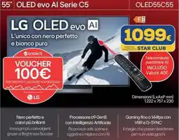 Euronics LG 55" OLED evo Al Serie C5 OLED55C55 offerta