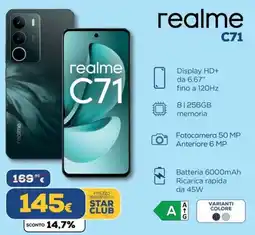 Euronics realme C71 offerta