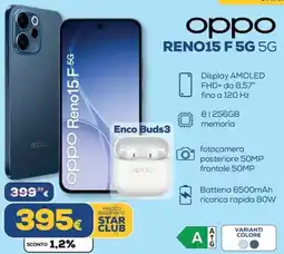 Euronics oppo Reno15 F 5G offerta